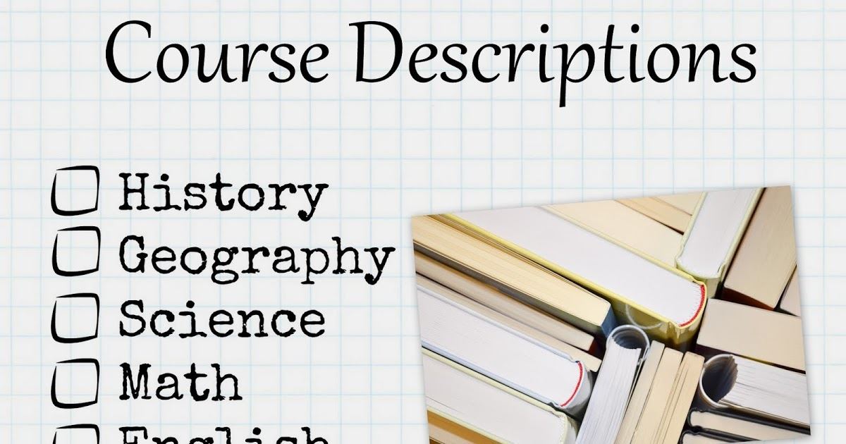  Course Descriptions